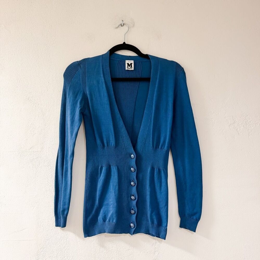 Missoni Cotton Cardigan in Blue Size 4